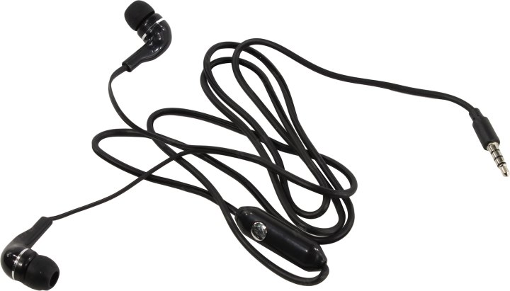Наушники с микрофоном  SmartBuy  SBH-011K (шнур  1м)