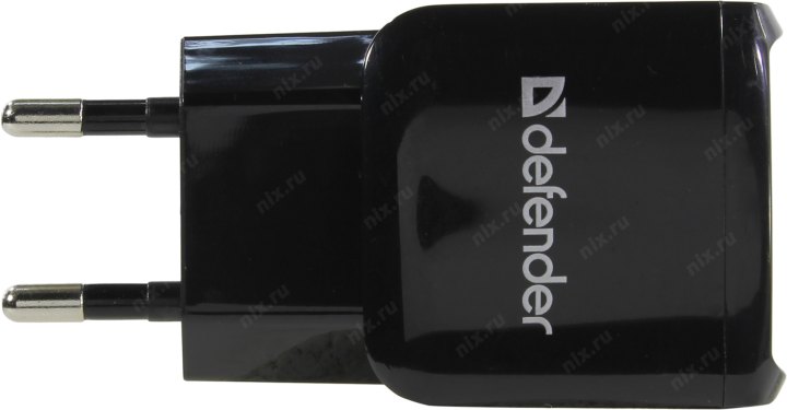 Defender EPA-13 Black 83840 Зарядное устройство USB (Вх. AC100-240V Вых. DC5V 10.5W 2xUSB)