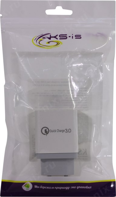 KS-is KS-380 Зарядное устройство USB (Вх. AC100-240V Вых. DC5V/9V/12V 27W  2xUSB USB-C)