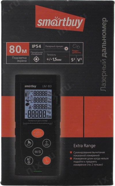 Smartbuy <SBT-LM-LM80> Лазерный дальномер (0.05-80 м  ±  1.5 мм 2xAAA)