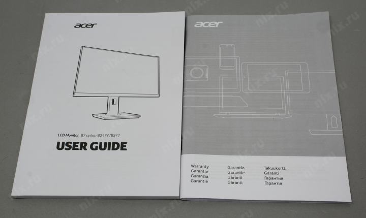 27"    ЖК монитор Acer UM.HB7EE.002 B277bmiprx Black с поворотом экрана (LCD 1920x1080 D-Sub  HDMI DP )