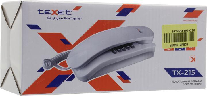 Телефон  Texet TX-215  White