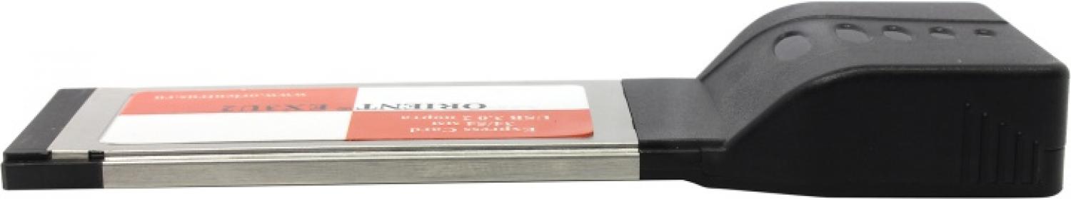 Контроллер Orient EX3U2 Adapter Express Card/34mm-->USB3.0 2 port +  Б.П.