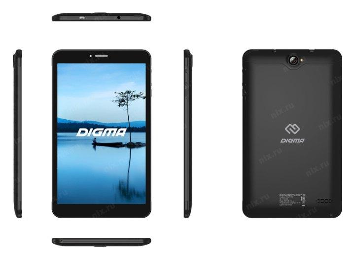 Планшет Digma Optima 8027 3G 1112460 Black /1/16Gb/3G/GPS/WiFi/BT/Andr8.1/8"
