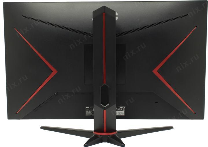 27"    ЖК монитор AOC 27G2U/BK Black&Red с поворотом экрана (LCD 1920x1080 D-Sub  HDMI  DP USB3.0  Hub)