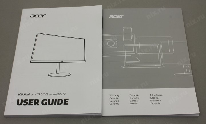 27" ЖК монитор Acer UM.HX2EE.P07 XV272Pbmiiprzx Black с пов.экрана  (LCD 1920x1080HDMIDPUSB3.0  Hub)