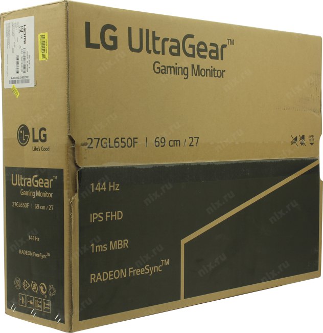 27"    ЖК монитор LG 27GL650F-B с поворотом экрана  (LCD  1920x1080 HDMI DP)
