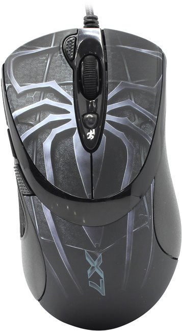 Манипулятор A4Tech Game Laser Mouse XL-747H-Blue (3600dpi)  (RTL) USB 7but+Roll