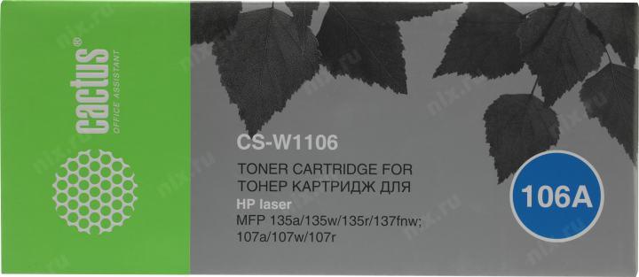 Картридж Cactus CS-W1106  для HP  107/135/137
