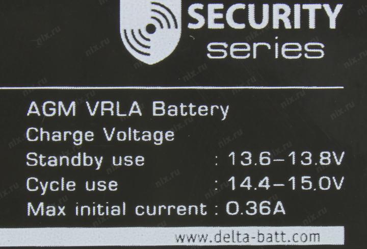 Аккумулятор Delta DT 12012 (12V 1.2Ah) для  слаботочных систем