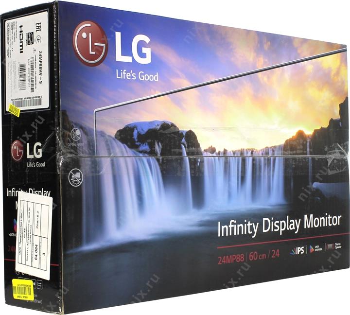23.8" ЖК монитор LG 24MP88HV-S  (LCD  1920x1080 D-Sub HDMI)