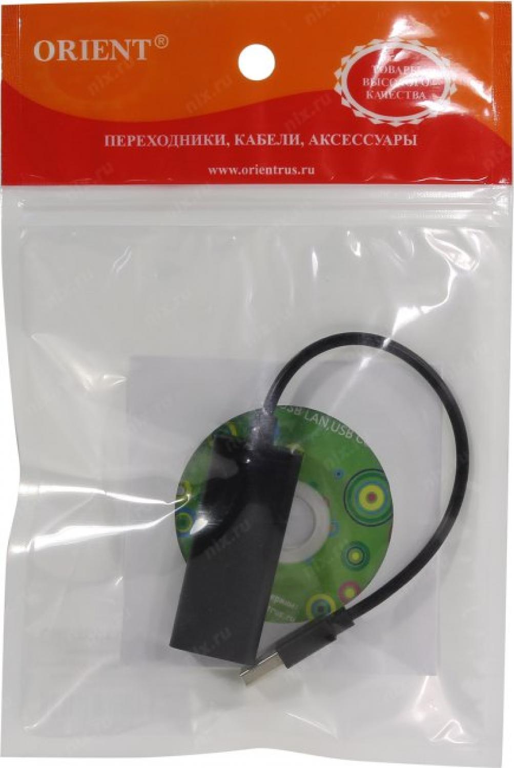 Orient U2L-100N Кабель-адаптер USB2.0 --> UTP 100Mbps