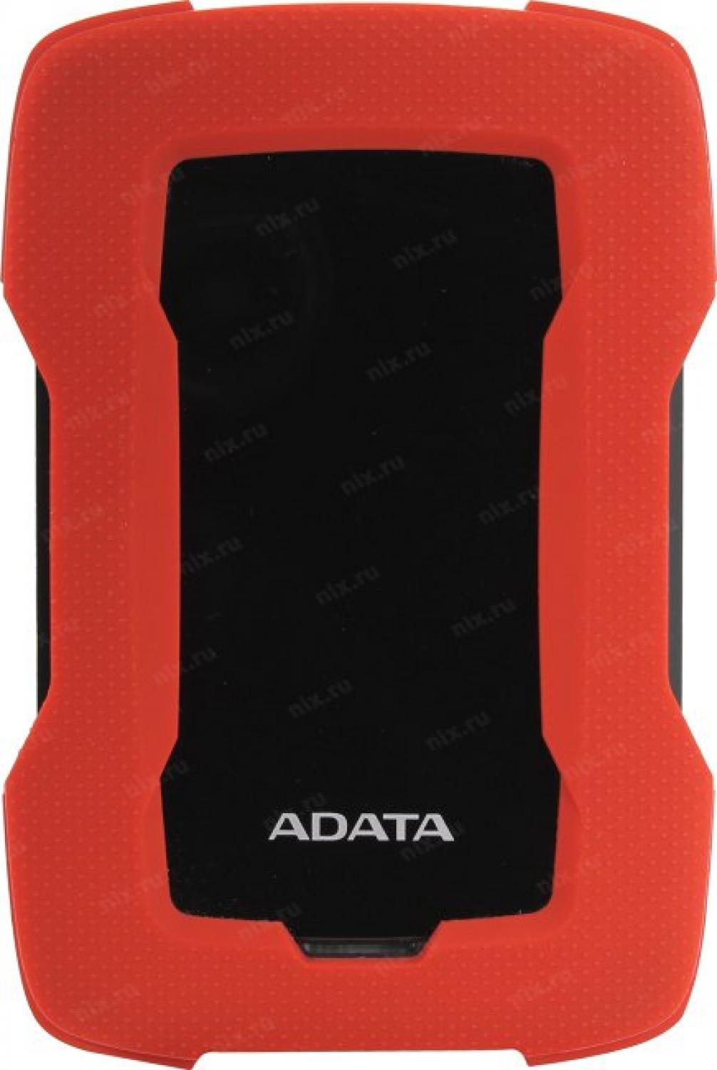 Накопитель ADATA AHD330-1TU31-CRD Durable HD330 Red USB3.1 Portable 2.5"  HDD  1Tb EXT  (RTL)