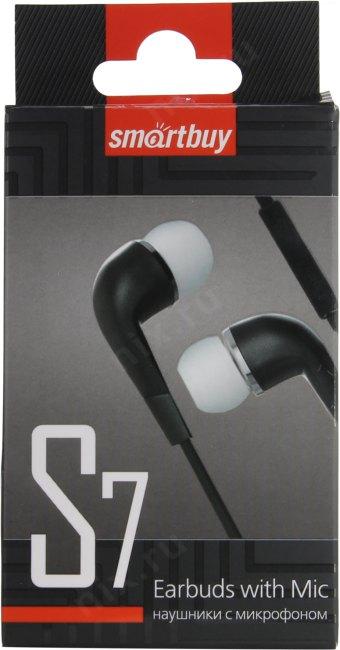 Наушники с микрофоном SmartBuy S7 SBH-0110 (шнур 1.2м с  регулятором громкости)