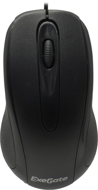 Мышь ExeGate Professional Standard SH-9026 (USB, оптическая, 1000dpi, 3D, 3 кнопки и колесо прокрутки, длина кабеля 1,35м, черная, Color Box)