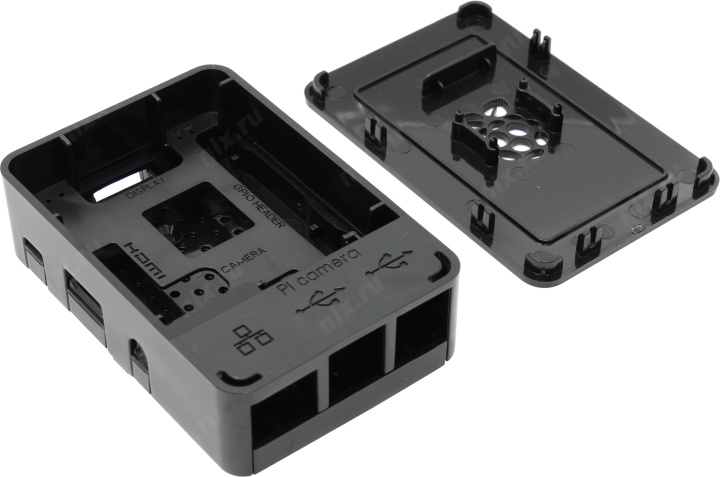 ACD RA179 Корпус для Raspberry Pi 3 Black ABS Plastic Case with Logo