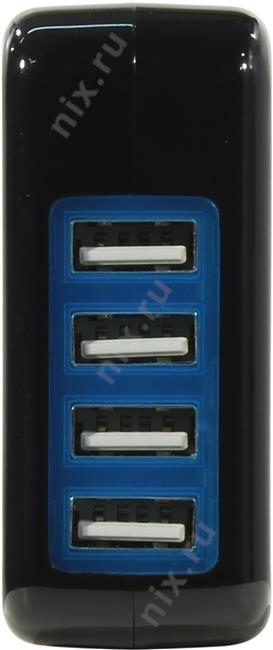 KS-is Forji KS-288 Зарядное устройство USB (Вх. AC110-220V Вых. DC5V  21W 4xUSB)