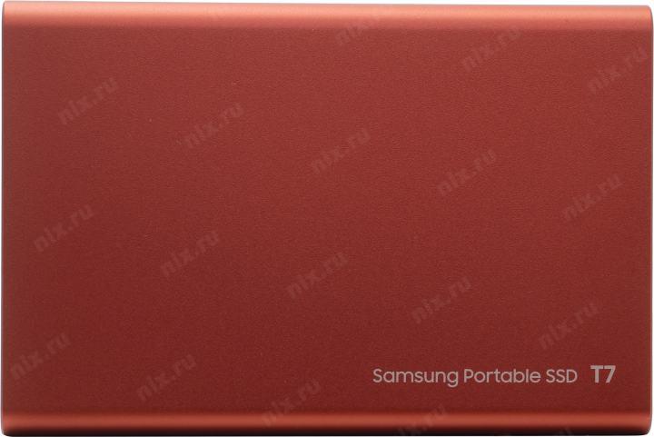 Накопитель SSD 500 Gb USB3.2 Samsung T7 <MU-PC500R/WW> (RTL) V-NAND  TLC