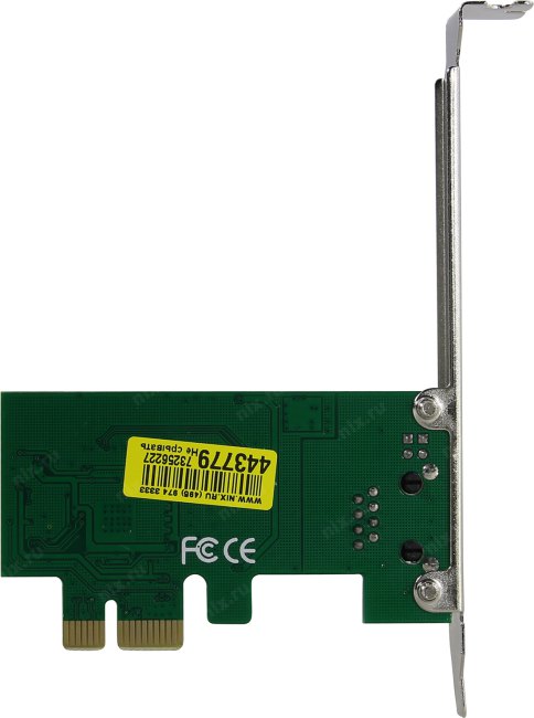 Сетевой адаптер ExeGate EXE-560 (PCI-E x1 v2.0, 1xRJ45, UTP 10/100/1000Mbps, Realtek Chipset RTL8111C)
