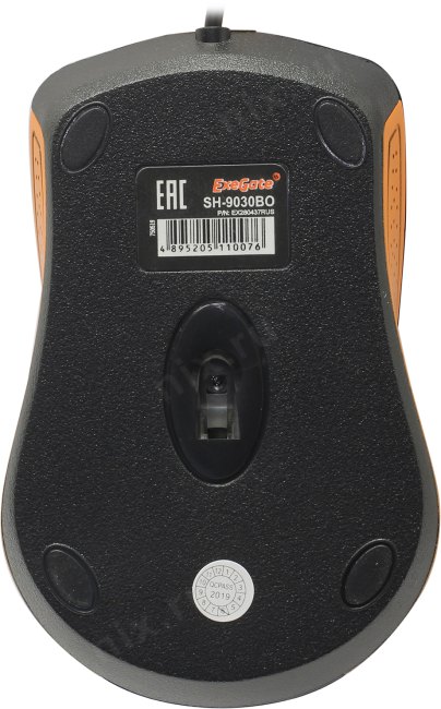 Мышь ExeGate Professional Standard SH-9030BO (USB, оптическая, 1200dpi, 3D, 3 кнопки и колесо прокрутки, длина кабеля 1,35м, черная, Color Box)