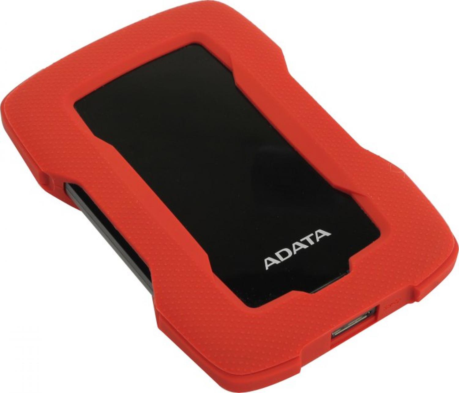 Накопитель ADATA AHD330-1TU31-CRD Durable HD330 Red USB3.1 Portable 2.5"  HDD  1Tb EXT  (RTL)