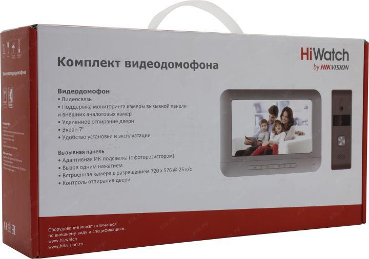 Видеодомофон HIKVISION DS-D100K (7" 800x480 + Cam. 720x576  PAL микрофон  LED)
