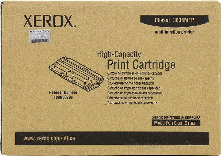 Тонер-картридж XEROX 108R00796 Black для  Phaser  3635MFP (повышенной емкости)