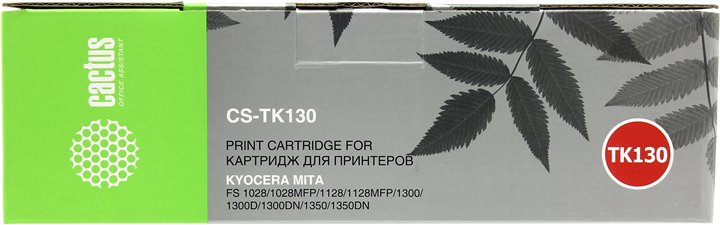 Картридж Cactus CS-TK130 Black  для Kyocera  FS-1028MFP/1128MFP/1300D/1350DN