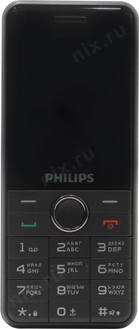 Телефон Philips Xenium E172 Black (DualBand 2.4" 320x240  EDGE+BT  microSD 0.3Mpx 100г)
