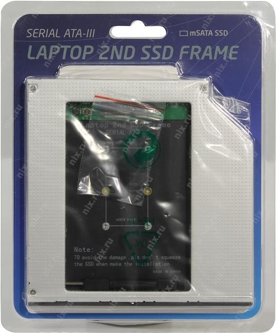 Orient UHD-2MSC9 Шасси для mSATA для установки в SATA 9.5мм  отсек  оптического привода  ноутбука