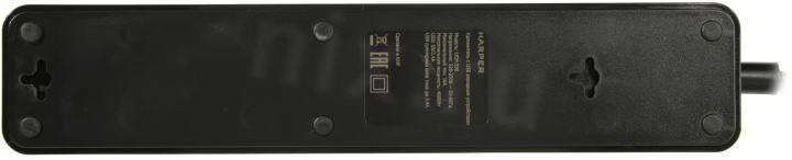 Удлинитель HARPER UCH-330 Black 1.5м (3  розетки  + 3  USB)