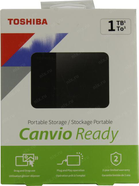Накопитель Toshiba Canvio Ready HDTP310EK3AA Black USB3.2 2.5" HDD 1Tb  EXT (RTL)