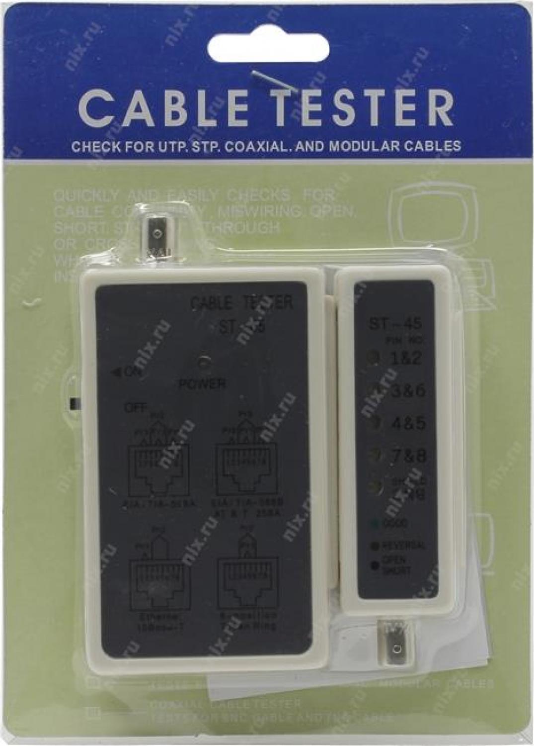 LAN тестер ST-45 для BNC  RJ-45