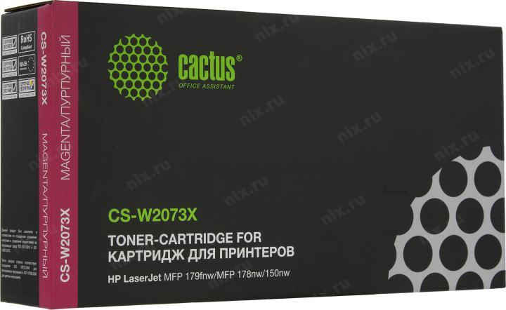 Картридж Cactus CS-W2073X Magenta для  HP MFP  179fnw/178nw/150nw