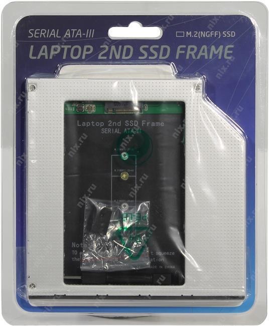Orient UHD-2M2C9 Шасси для M.2 2280 для установки в SATA 9.5мм  отсек  оптического привода  ноутбука