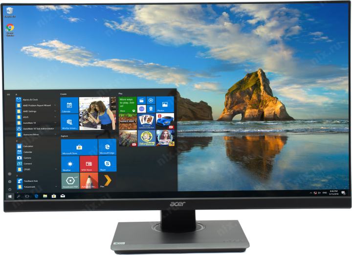 27"    ЖК монитор Acer UM.HB7EE.002 B277bmiprx Black с поворотом экрана (LCD 1920x1080 D-Sub  HDMI DP )