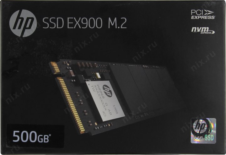 Накопитель SSD 500 Gb M.2 2280 M HP EX900  <2YY44AA> 3D  TLC