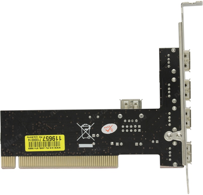 Контроллер Orient DC-602 (OEM) PCI USB2.0 4 port-ext  1 port-int