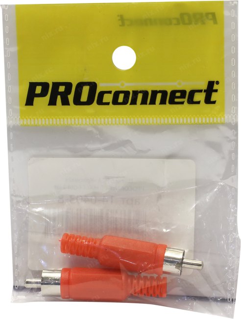 PROconnect 14-0403-8 Коннектор RCA-M для пайки красный  2 шт