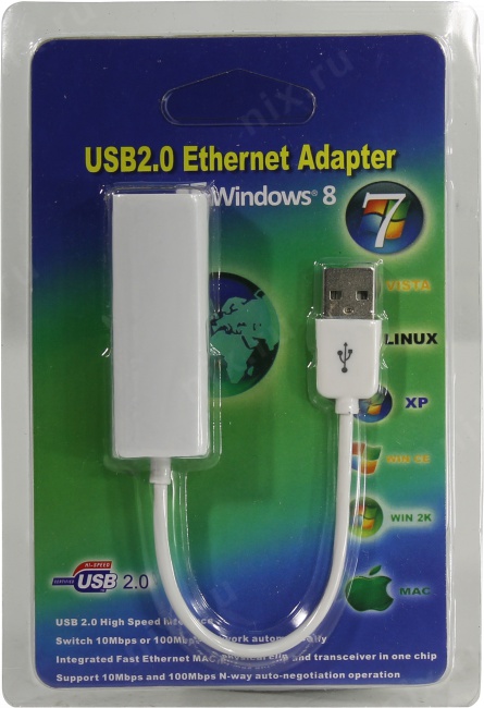 Espada EUSBAmRJ45 Кабель-адаптер USB2.0 --> UTP  100Mbps