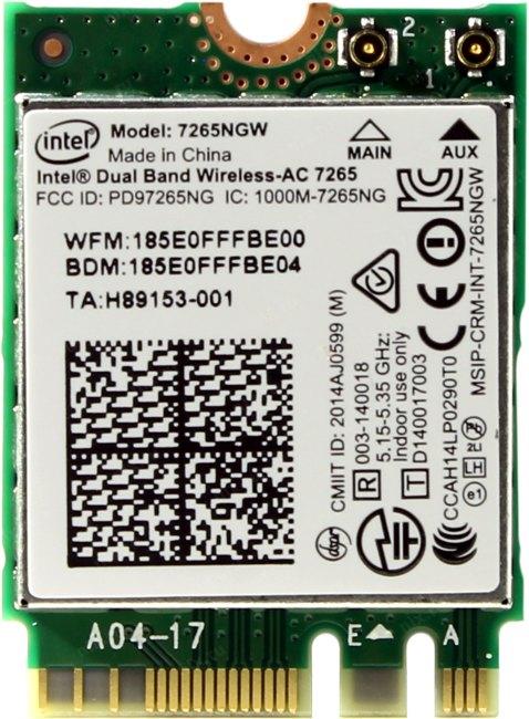 Контроллер Intel Dual Band Wireless-AC 7265 7265NGW M.2 WiFi  a/b/g/n/ac  + BT  (OEM)