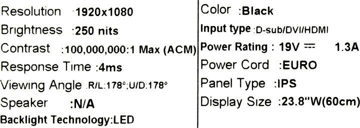 23.8" ЖК монитор Acer UM.QR0EE.026 R240HYbidx Black (LCD 1920x1080 D-Sub DVI  HDMI)