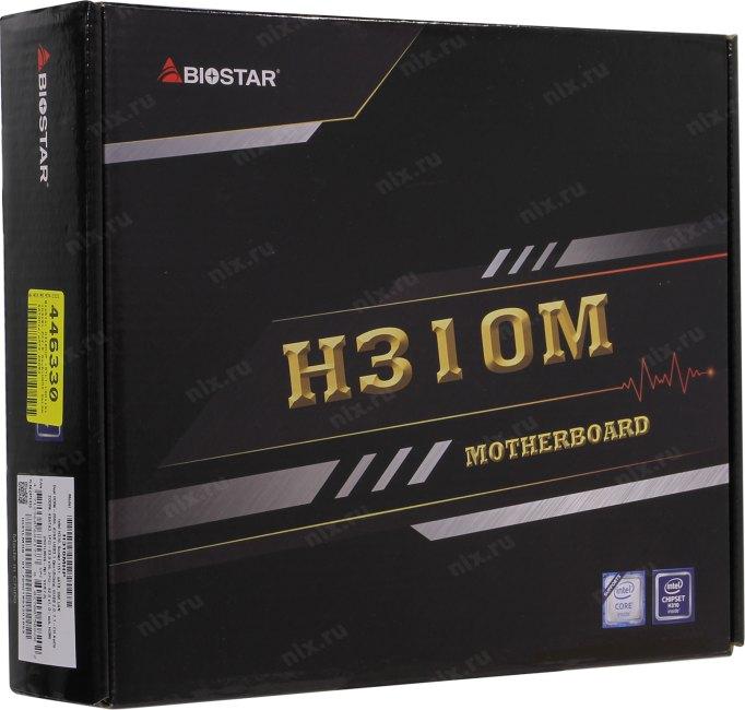 Мат. плата BioStar H310MHP (RTL) LGA1151 H310 PCI-E Dsub+HDMI  GbLAN  SATA MicroATX  2DDR4