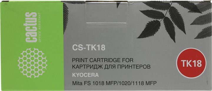 Картридж Cactus CS-TK18 для Kyocera Mita FS 1018 MFP/1118  MFP/1020