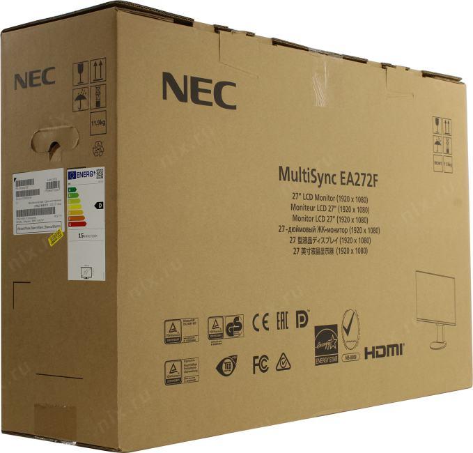 27"    ЖК монитор NEC EA272F White с поворотом экрана (LCD 1920x1080 D-Sub  HDMI  DP USB3.1  Hub)