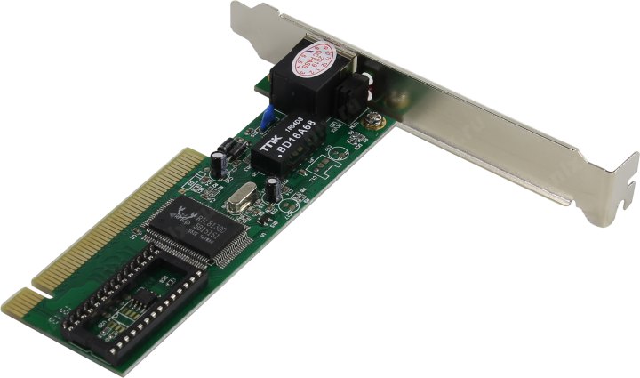 Сетевой адаптер ExeGate EXE-520 (PCI v2.2, 1xRJ45, UTP 10/100Mbps, Realtek Chipset RTL8139D)