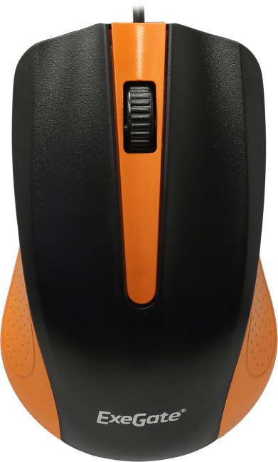 Мышь ExeGate Professional Standard SH-9030BO (USB, оптическая, 1200dpi, 3D, 3 кнопки и колесо прокрутки, длина кабеля 1,35м, черная, Color Box)