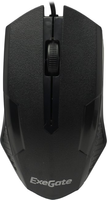 Мышь ExeGate Professional Standard SH-9025L2 (USB, оптическая, 1000dpi, 3D, 3 кнопки и колесо прокрутки, длина кабеля 2,2м, черная, Color Box)