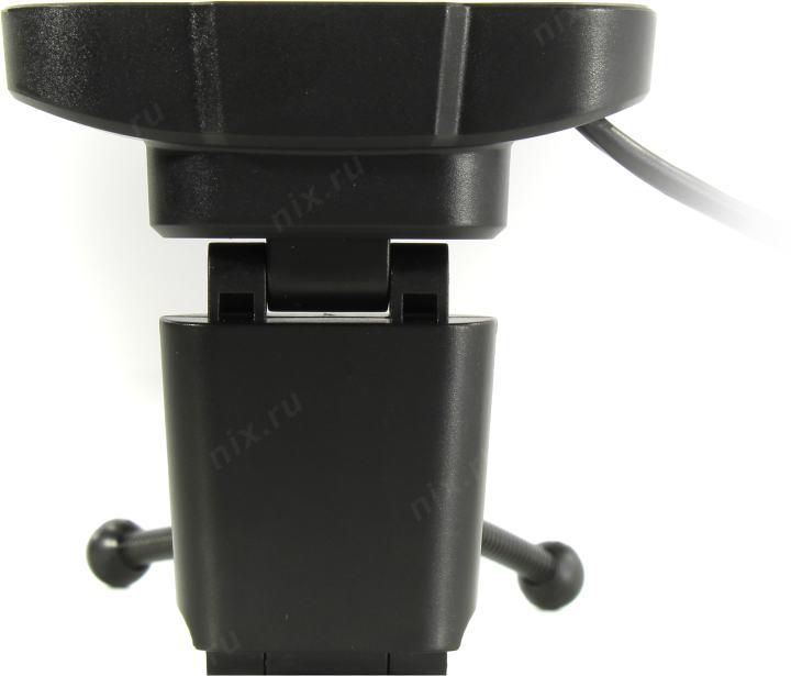 Веб-камера ExeGate BlackView C525 HD Tripod (матрица 1/3" 1,3 Мп, 1280х720, 720P, 30fps, 4-линзовый объектив, шторка, USB, фиксированный фокус, микрофон с шумоподавлением, универсальное крепление, штатив Flex в комплекте, кабель 1,5 м, Windows® 7/8/10/11,