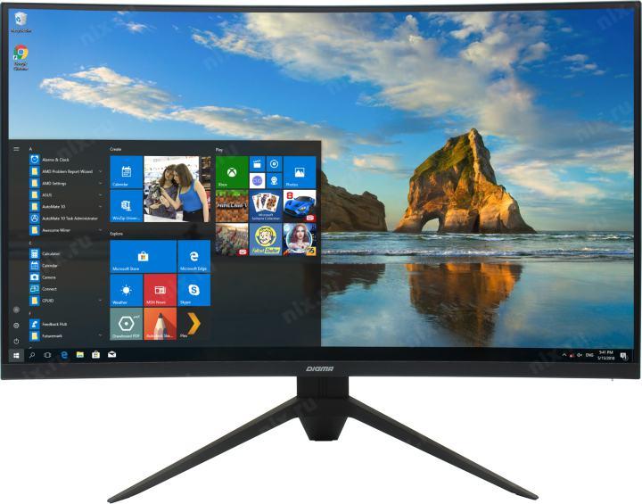 27"    ЖК монитор Digma DM-MONC2711 (Curved  LCD  1920x1080 D-Sub HDMI)
